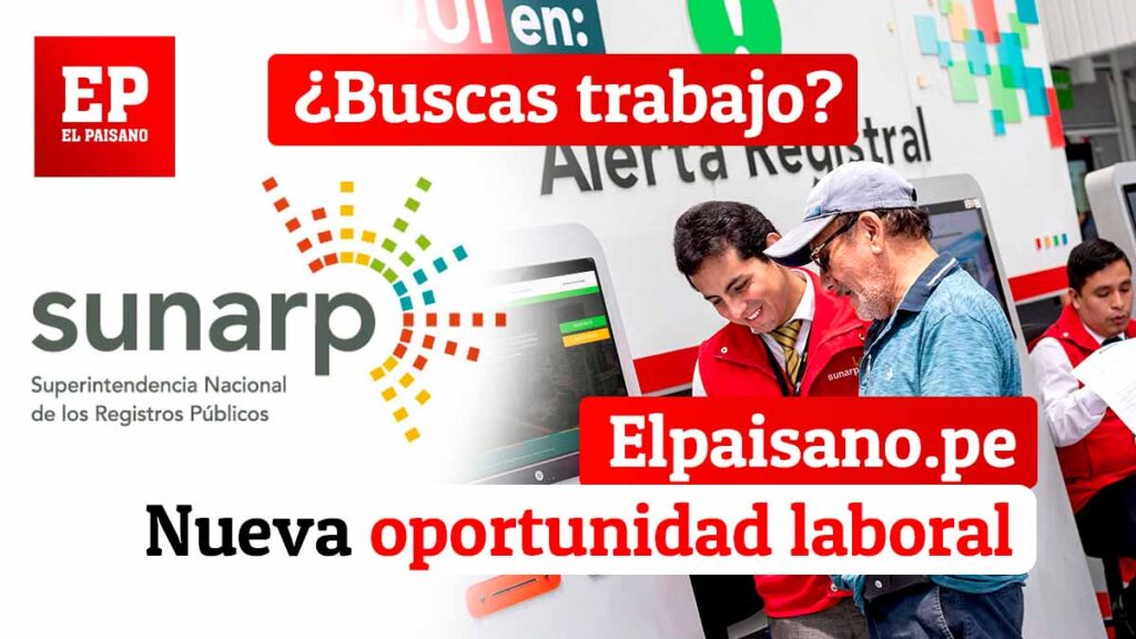 Convocatorias de SUNARP trabajos