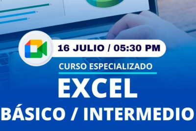 Curso especializado de Excel Básico e Intermedio