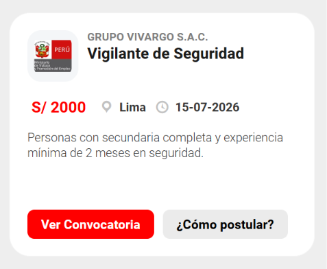cuadrícula de convocatoria