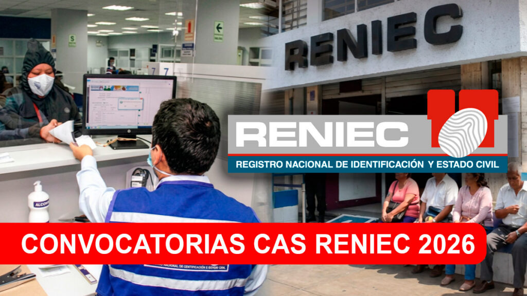 Convocatorias CAS RENIEC 2026