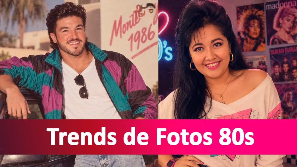 Trends de fotos estilos 80s como crear con ia